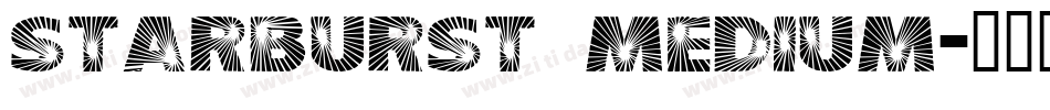 Starburst Medium字体转换